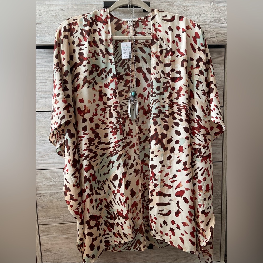MAURICES Kimono Animal Print NWT